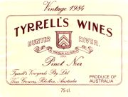 Tyrrell_Hunter River_pinot noir 1984